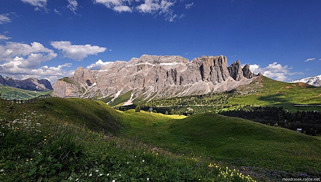 masiv Gruppo di Sella ze stezky .526