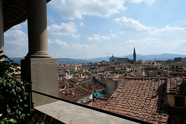 Pohled z terasy, Palazzo Vecchio