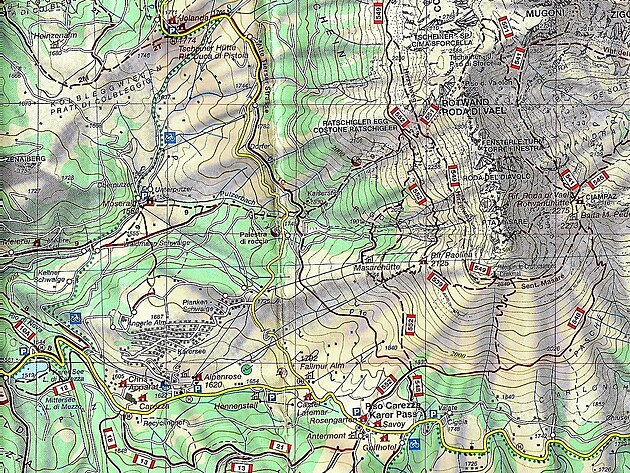 Mapa trasy (stezky .539, 541 a 548)