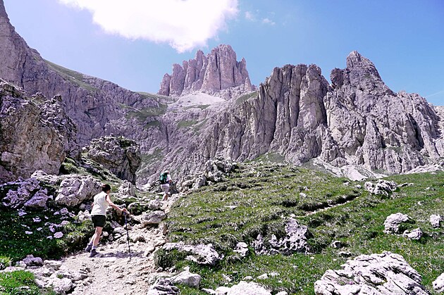 Stezka 541, nad n Cima Sforcella/Tscheiner Spitze