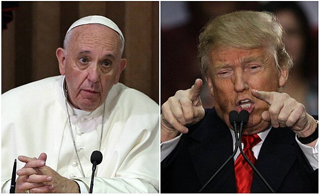 Pape� Franti�ek a Trump.