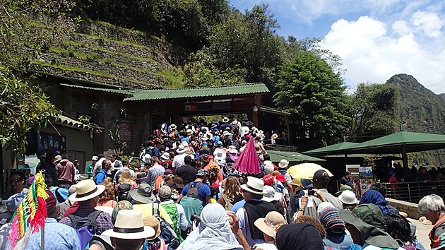 Vstupn brna do Machu Picchu