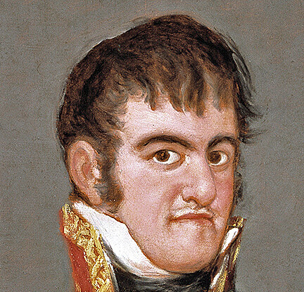 Portrt Fernanda v dob, kdy u byl krlem,  namaloval Francisco Goya