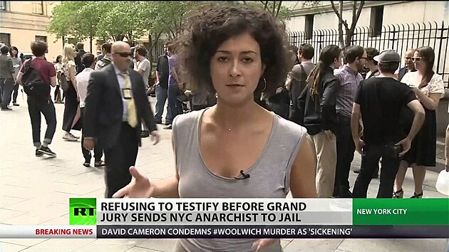 Churkinova dcera ryla do USA v r�mci porkyt� hnut� Ocuupy Wallstreet