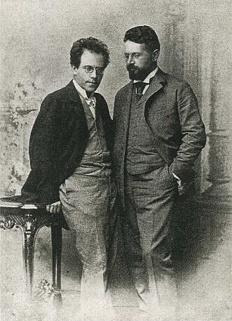 Gustav Mahler se vagrem Arnoldem Ros