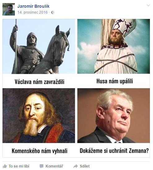 Sv. Vclav, Hus, Komensk a Zeman