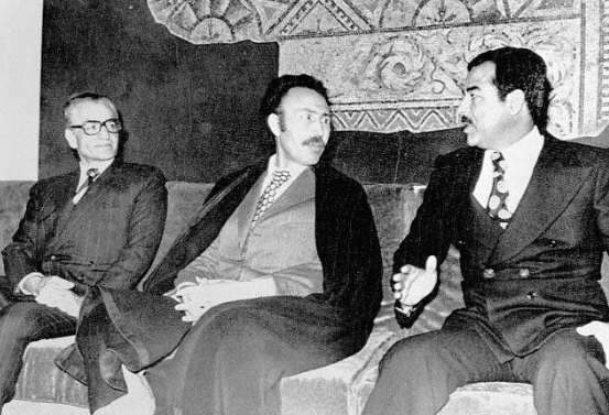 Mohammad Reza Pahlavi, Houari Boumediene a Saddam Hussein - Algiers 1975