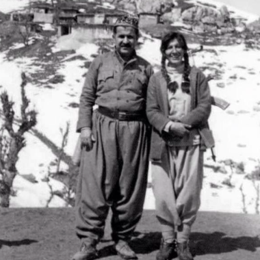 Mam Jalal se svou manelkou na kurdskch horch ......