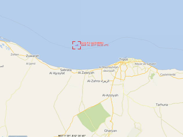 14.03.2017 plavidlo Golfo Azzurro pobl Libyjskch beh ...