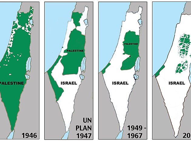 Ztrta palestinskho zem od roku 1946