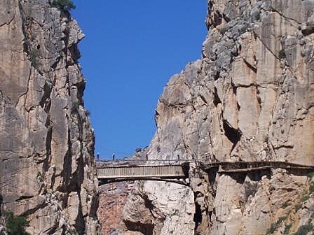 Caminito del Rey. Mstek pes eku Guadalhorse.