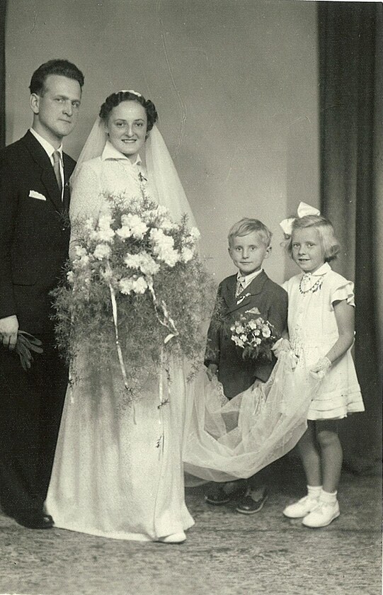 Svatebn fotografie Ing. Frantika Vorla, 1955