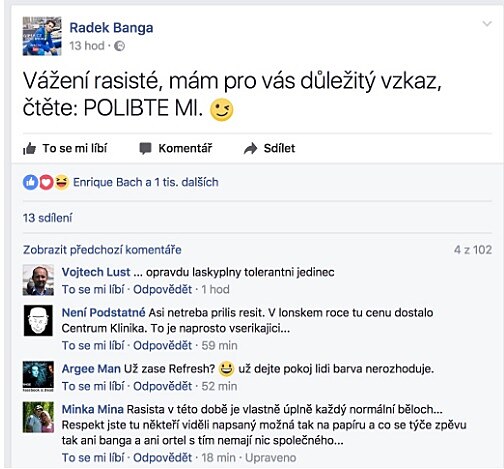 Radek Banga, FB