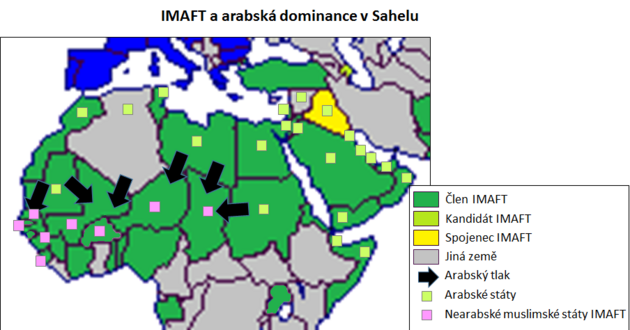 Tlak IMAFT na nearabsk muslimsk zem v Sahelu.