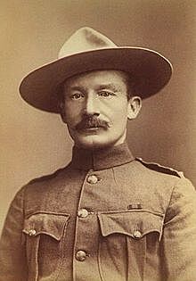 Zakladatel skautu Robert Baden-Powell (22. nor 1857 - 8. leden 1941).