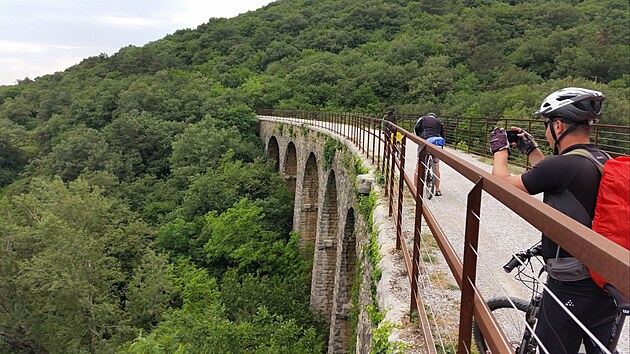 Dojezd do Terstu po bval eleznici.