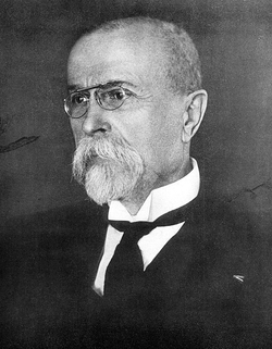 Prvn eskoslovensk prezident T.G.Masaryk.