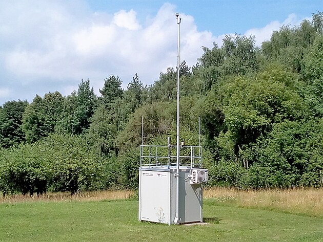 Automatick meteorologick stanice monitorovan eskm hydrometeorologickm stavem.