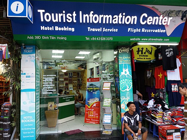 Turistick� informa�n� centrum v Hanoji - informace ohledn� kulturn�ho d�n� v hlavn�m m�st� nebo o atraktivn�ch destinac�ch na severu Vietnamu.