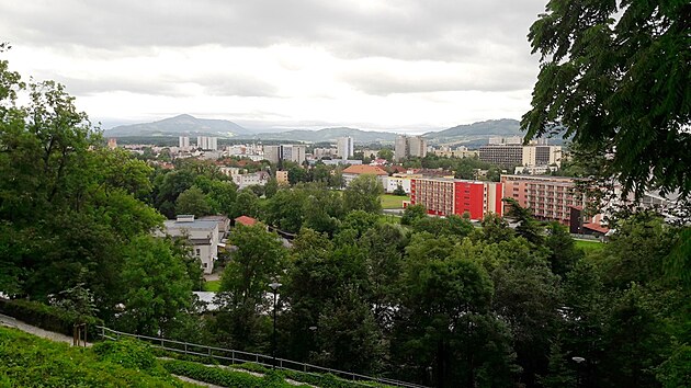 Pohled na Mstek od frdeckho zmku