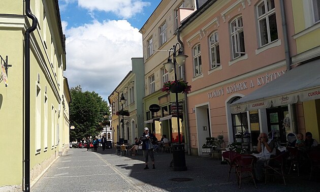 Ulice v historické části Bruntálu