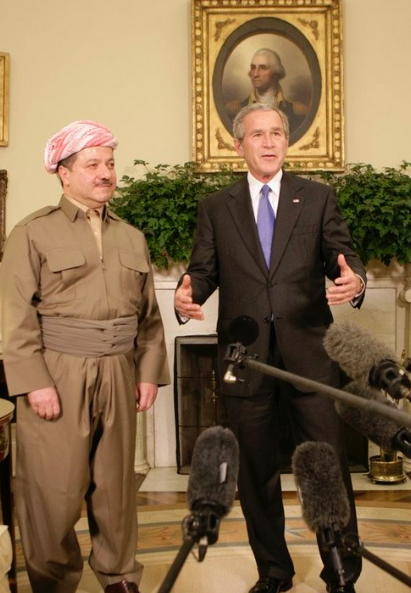 Mesud Barzani s G.Bush em