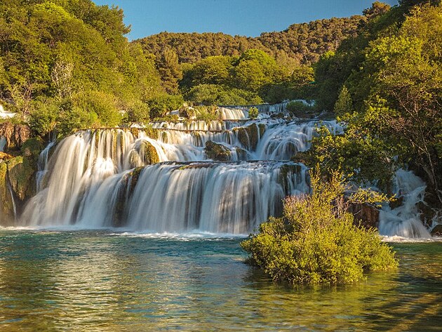 Vodopdy na ece Krka