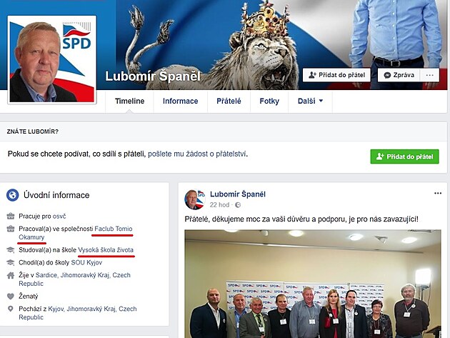 Lubomr panl, nov poslanec za SPD.