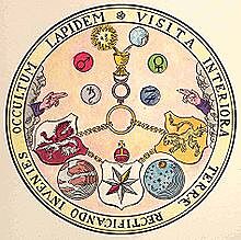 Rosenkruciansky symbol Smaragdovy desky (zdroj: wikipedie)