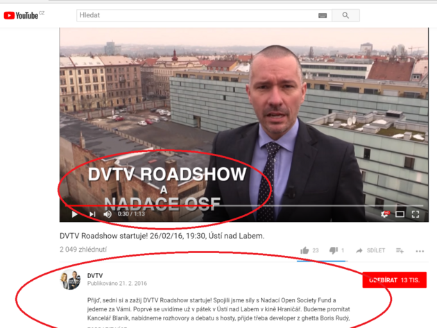 Veselovsk - DVTV Roadshow s Open Society Fund