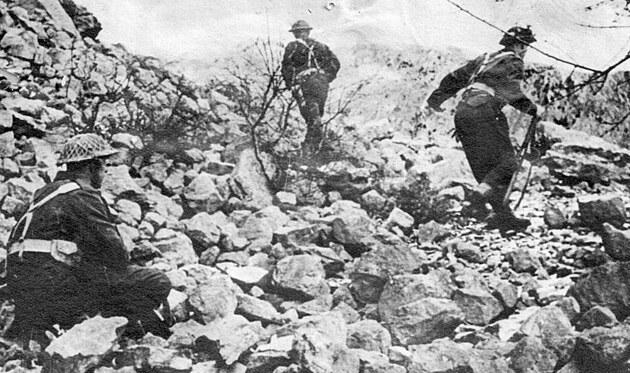 Polt vojci pi toku na klter Monte Cassino