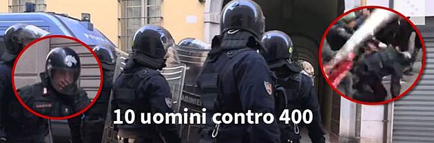 Desítka policistů proti stovkám antifašistům ...