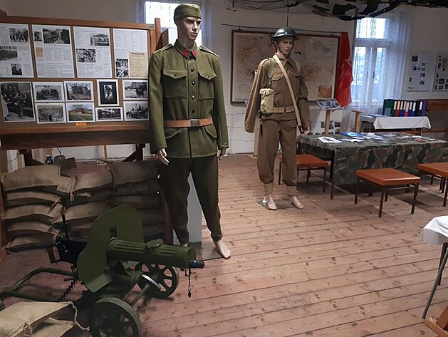 Vlen expozice v muzeu obce esk Ves a zajateckch tbor na Jesenicku