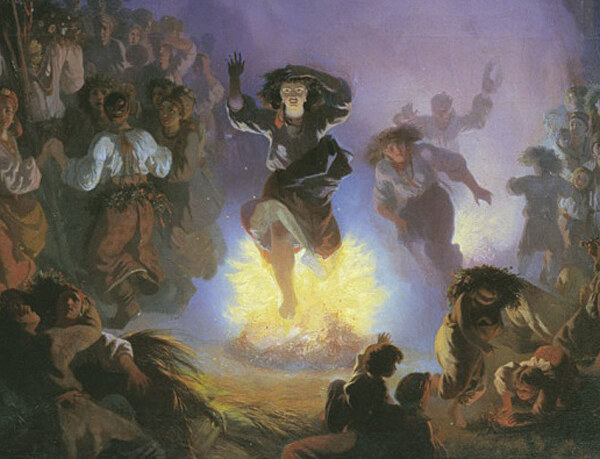 Detail z obrazu Noc na Ivana Kupala (Kupadeln svtky)