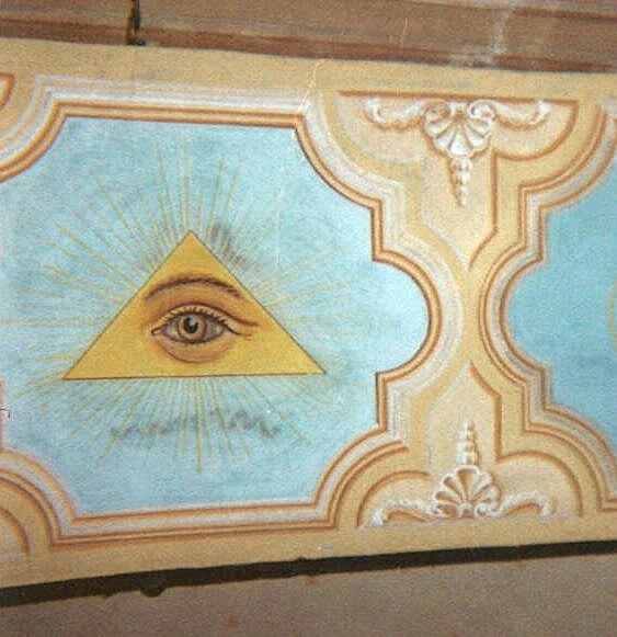 Bo oko - st nstnn malby z kostela sv. Mikule z Mikulovic