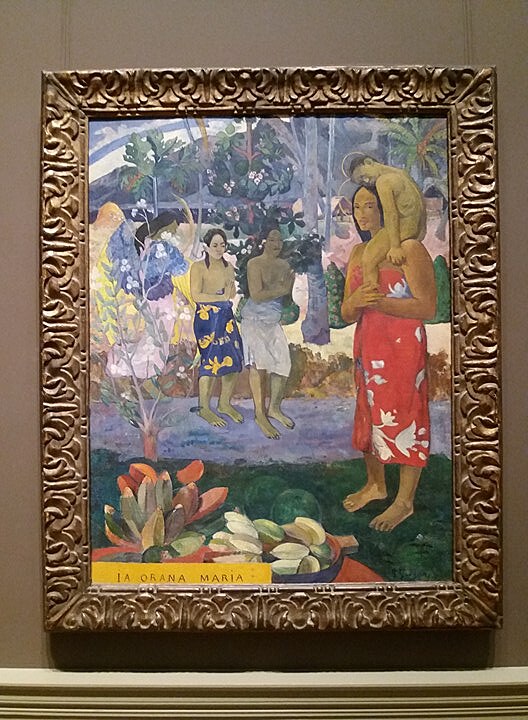Madona z Tahiti, obraz je k vidn v Metropolitnm muzeu v New Yorku