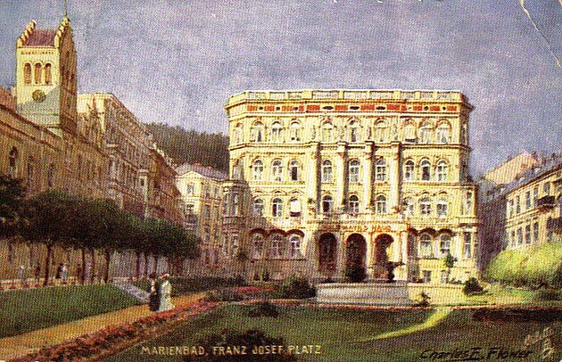 Stejn� Halbmayer�v d�m na dobov� rakouskouhersk� pohlednici . No, neb�valo tady kr�sn�?