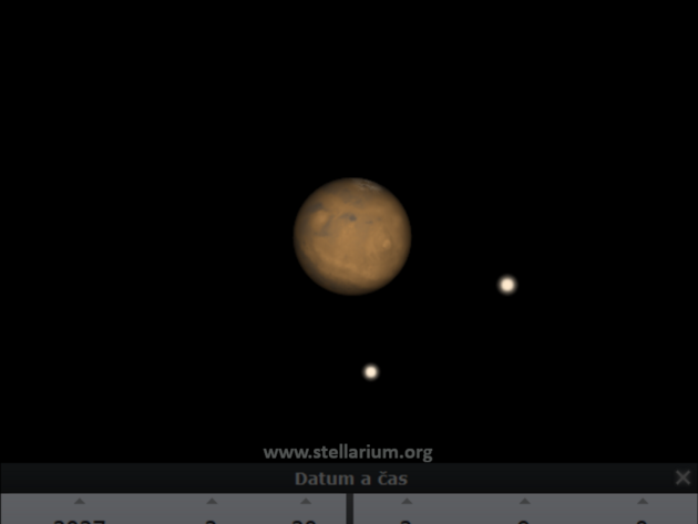 20. 2. 2027 - Mars nejble Zemi (tentokrt 101,4 Gm).