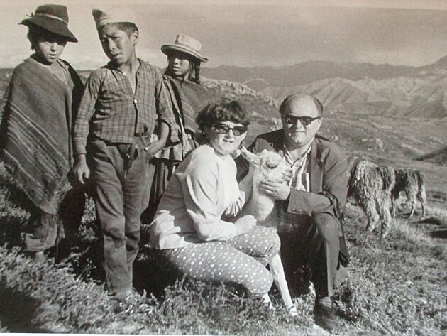 Tta a ja na Machu Picchu v roce 1968. U po srpnu...