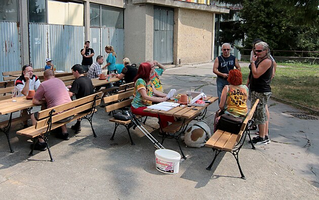 Registrace do pochodu.