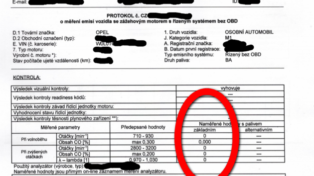 P�esto�e je v d�vodech nevyhov�n� naps�no, �e jsou "p�ekro�eny emisn� limity v�robce", pak pro� jsou zde sam� nuly, a pro� to syst�m kontroly on-line nehl�s�?  
