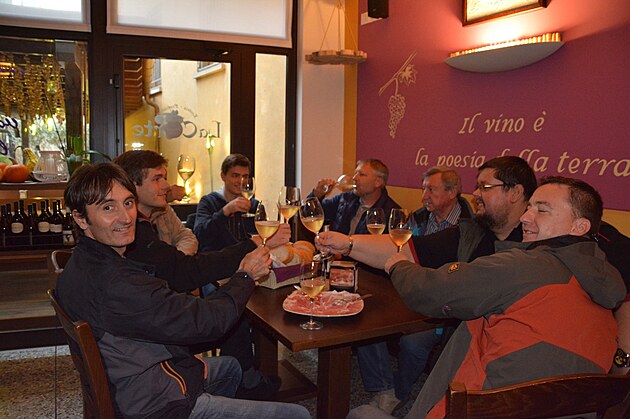 Svainka ve vinotce Bacchus v San Danielle del Friuli