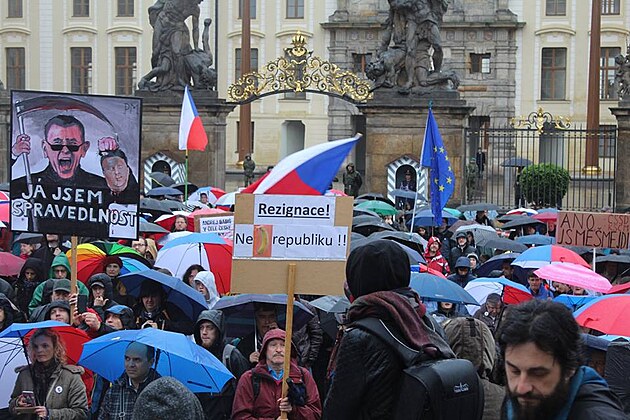 Demonstrace za nezvislou justici v Praze dne 29. dubna 2019