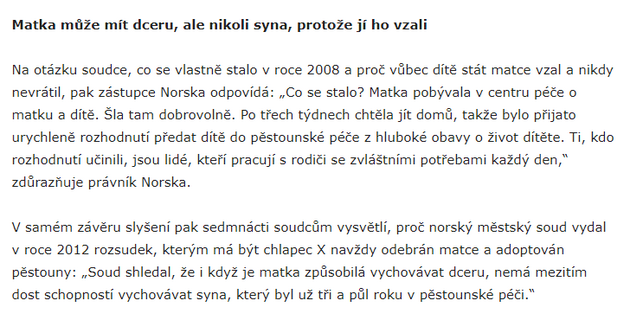 ryvek z reporte o ppadu Strand Lobben vs. Norsko u ESLP na portlu esk justice