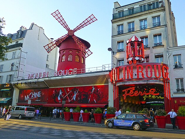 Moulin Rougue na place Pigalle