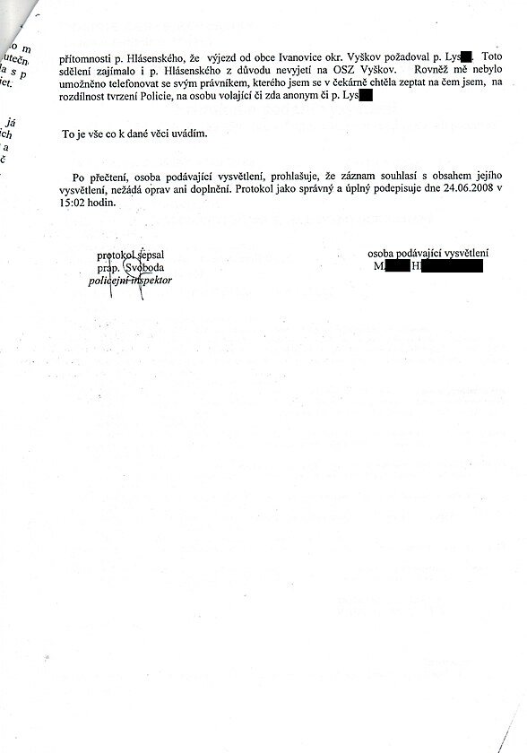 Protokol o podn vysvtlen  ze dne 24. 6. 2008, str. 3