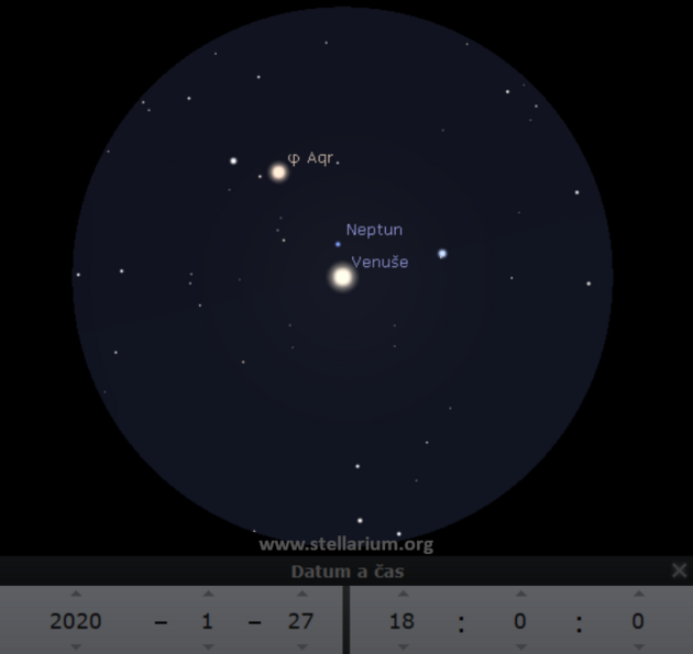 27. 1. 2020 - Venue v tsn konjunkci s Neptunem.