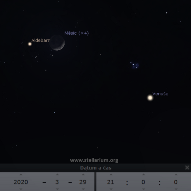 29. 3. 2020 - Msc u podruh v beznu u hvzdy Aldebaran z Bka.
