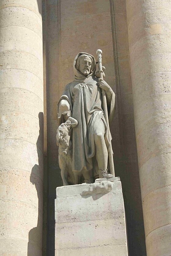 Sv. Roch. Saint Roch, detail, Paris
