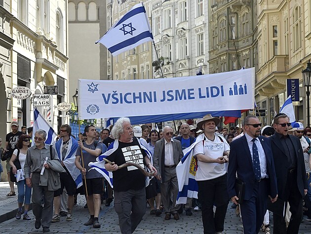 Pochod proti antisemitismu - ilustran foto